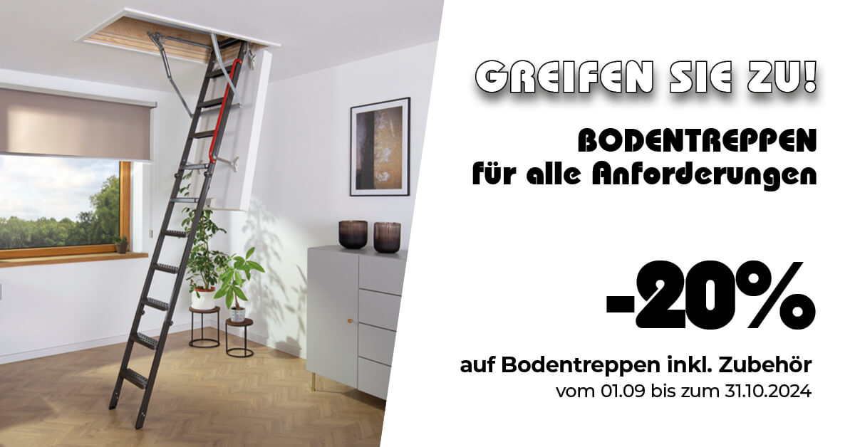 Mehrteilige Bodentreppen mit Holzleiter - FAKRO